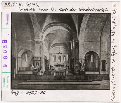 Vorschaubild Köln: St. Georg nach Osten nach Wiederherstellung von 1927-30 